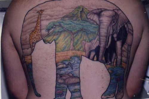 Фото и значение татуировки " Слон ". X_d00f50eb